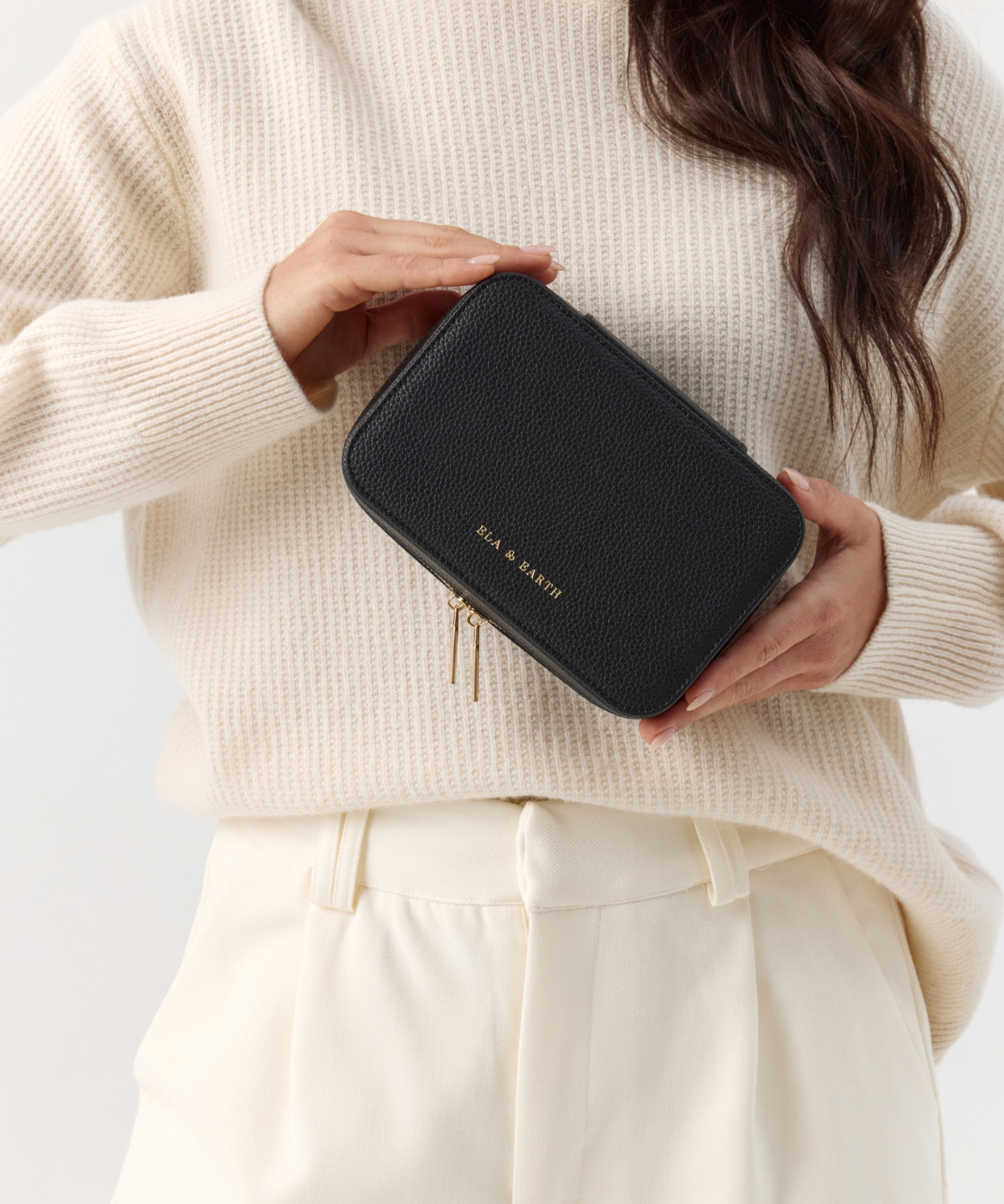 Black With Gold - Arden Jewellery Case [Medium]
