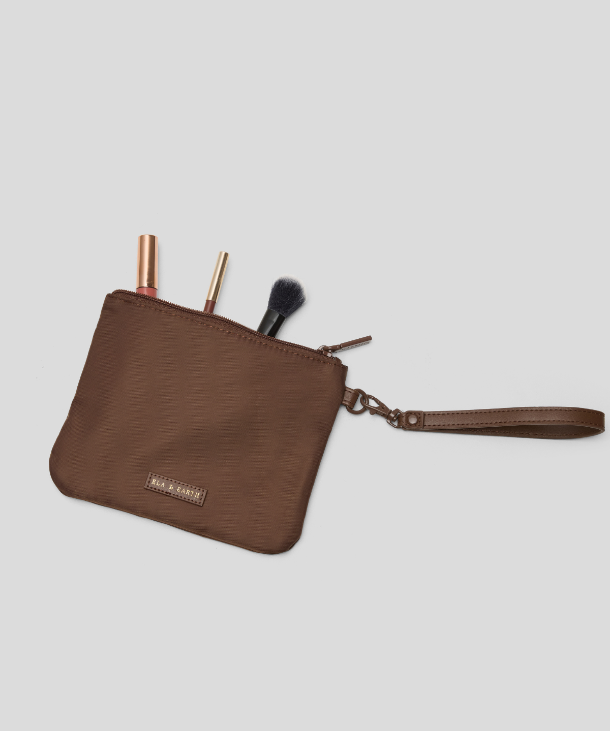 Insulated Makeup Pouch - chocolate 