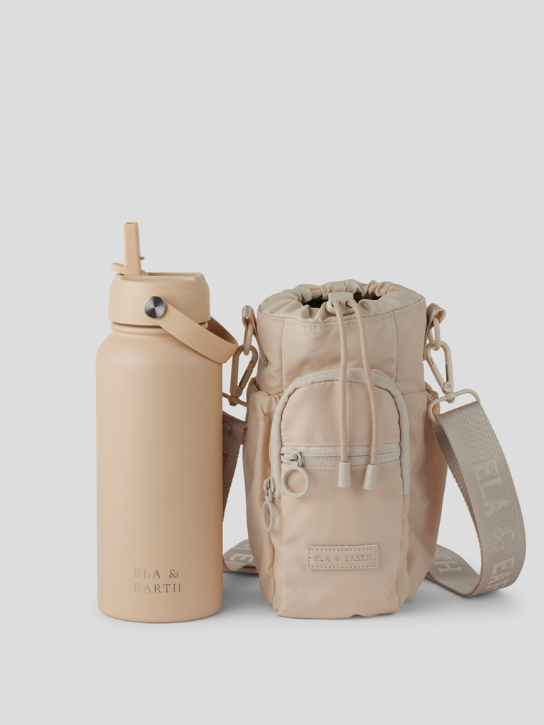 Water bottle bag and 1 litre water bottle