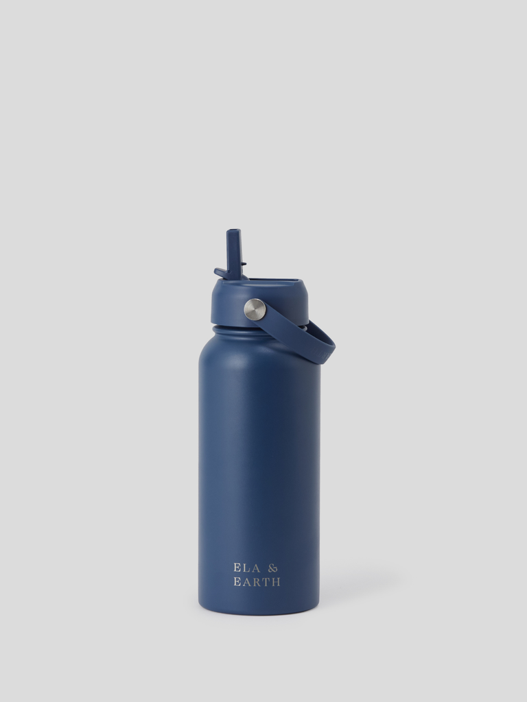 1L Insulated Water Bottle - Navy 