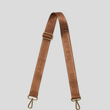 jacquard logo bag strap