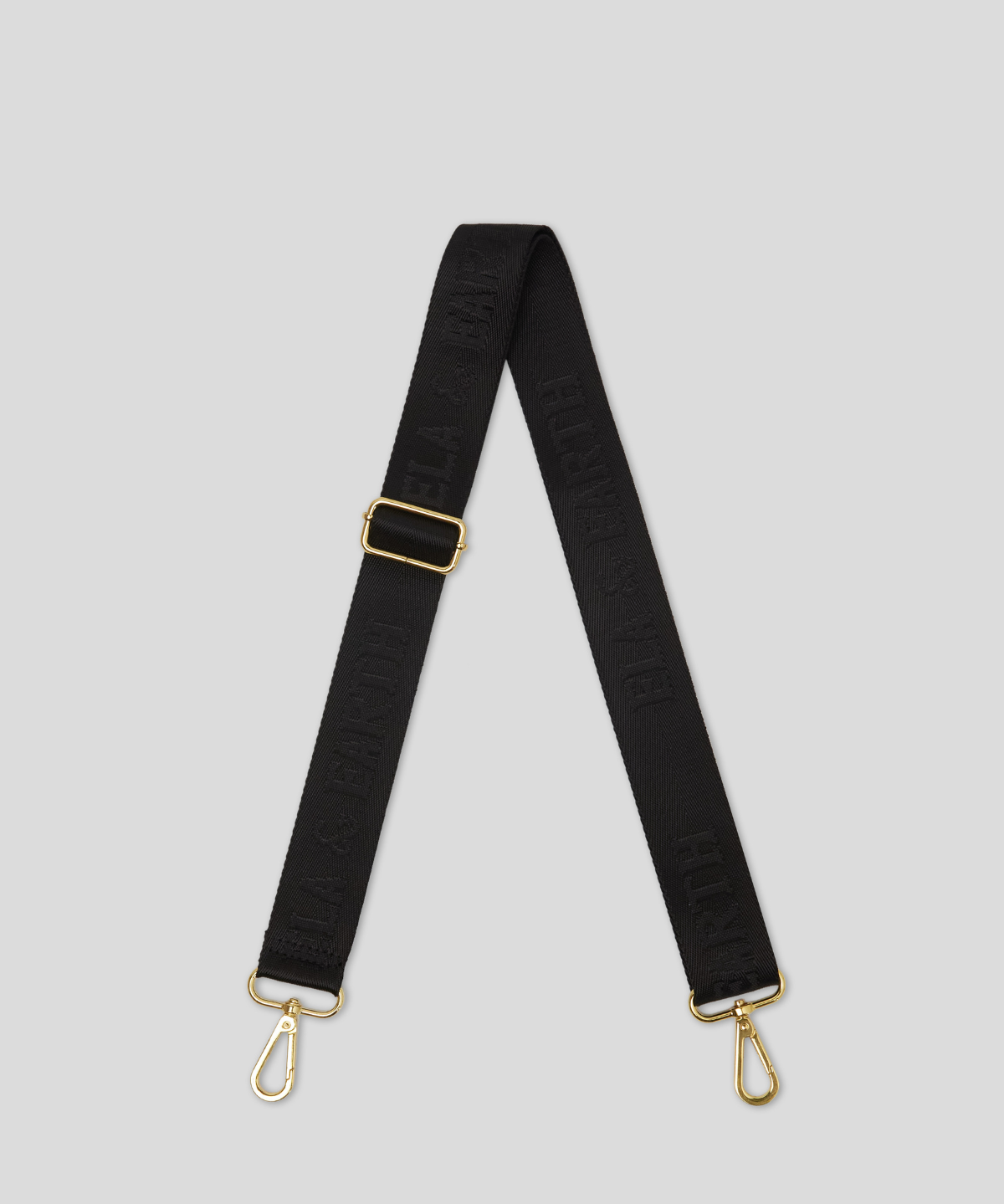 jacquard logo bag strap