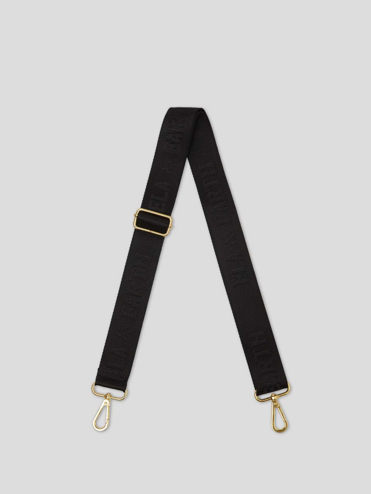 jacquard logo bag strap