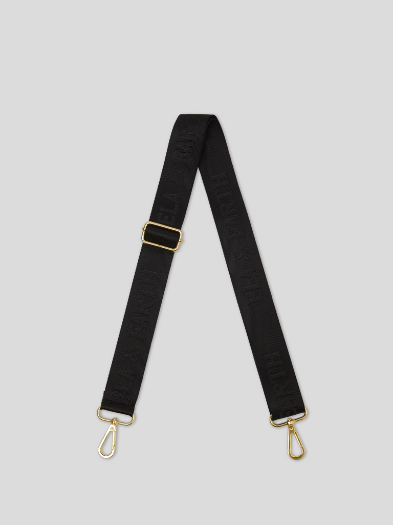 jacquard logo bag strap