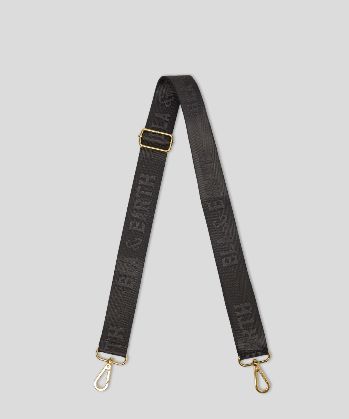 jacquard logo bag strap