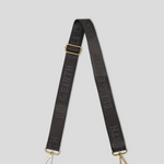 jacquard logo bag strap