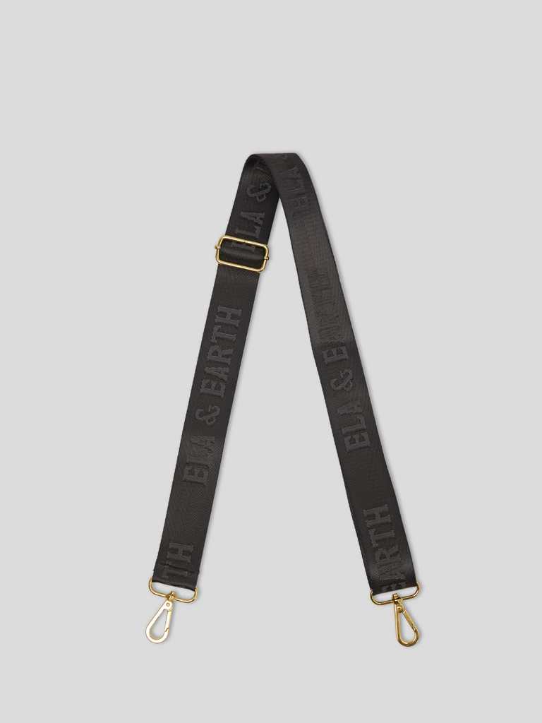 jacquard logo bag strap
