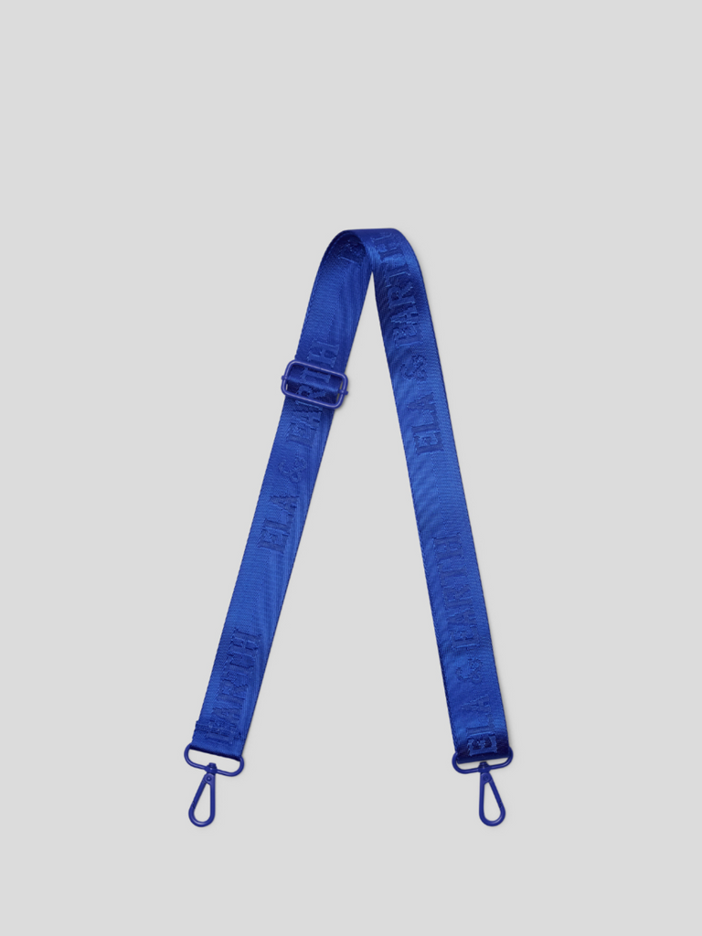 jacquard logo bag strap