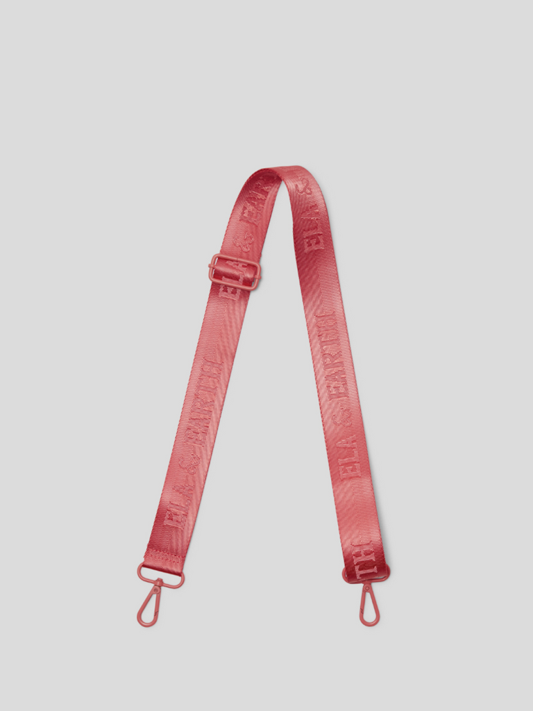 jacquard logo bag strap