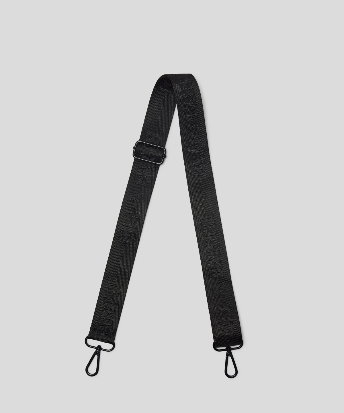 jacquard logo bag strap