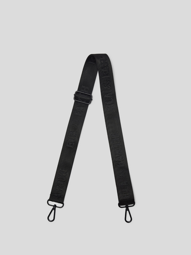 jacquard logo bag strap