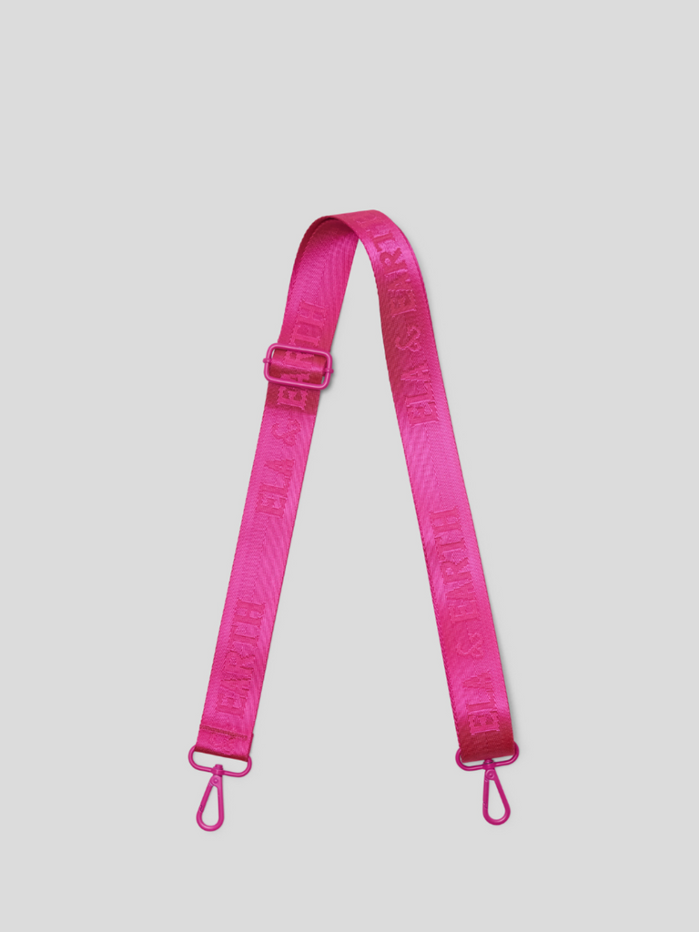 jacquard logo bag strap