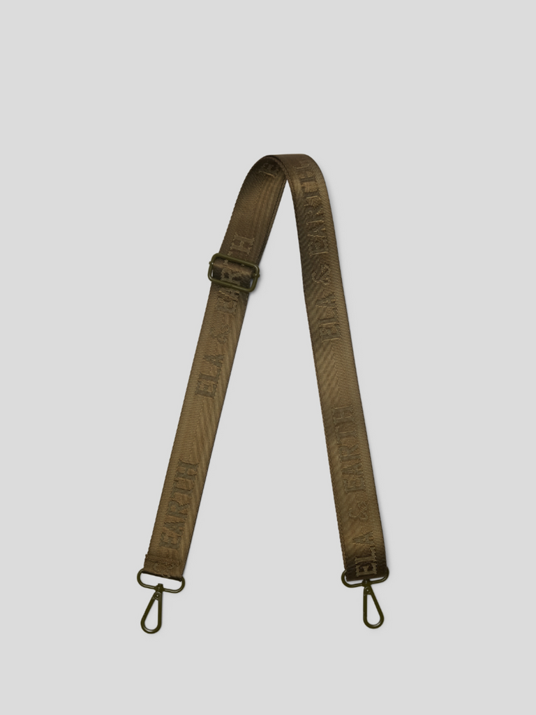 jacquard logo bag strap