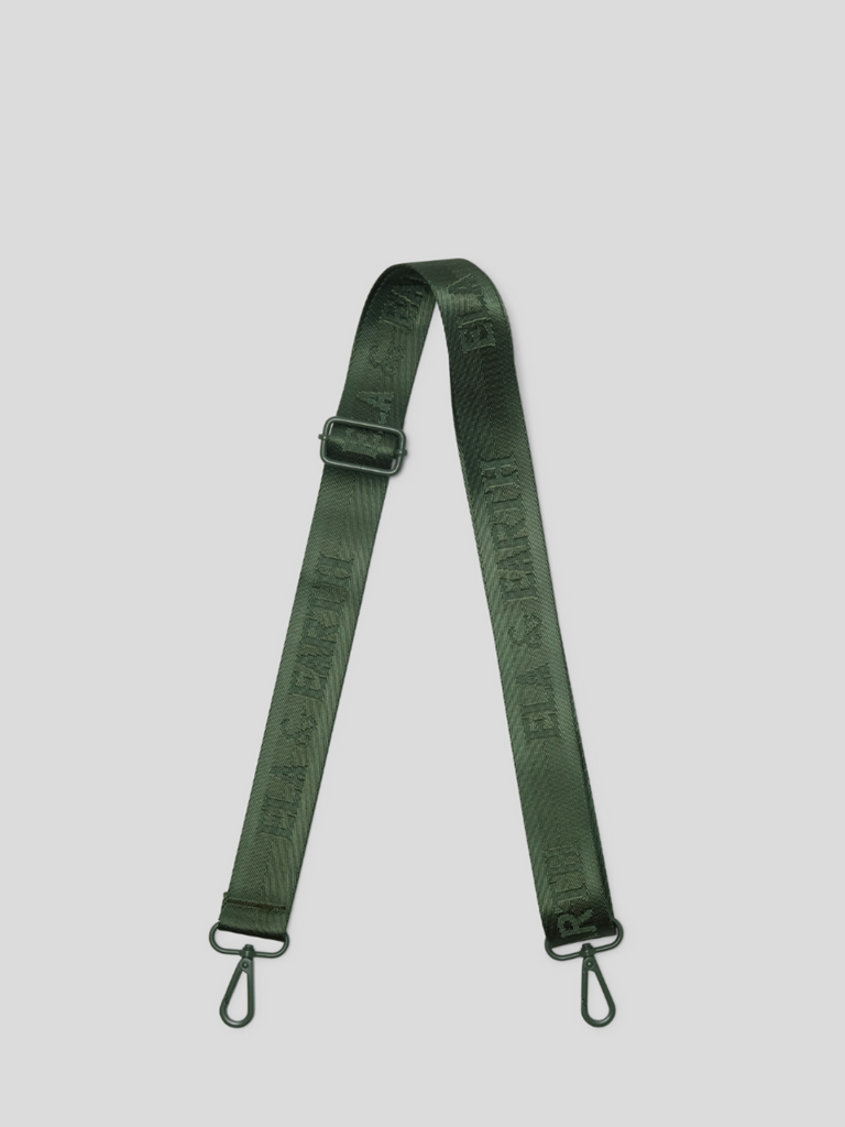 jacquard logo bag strap