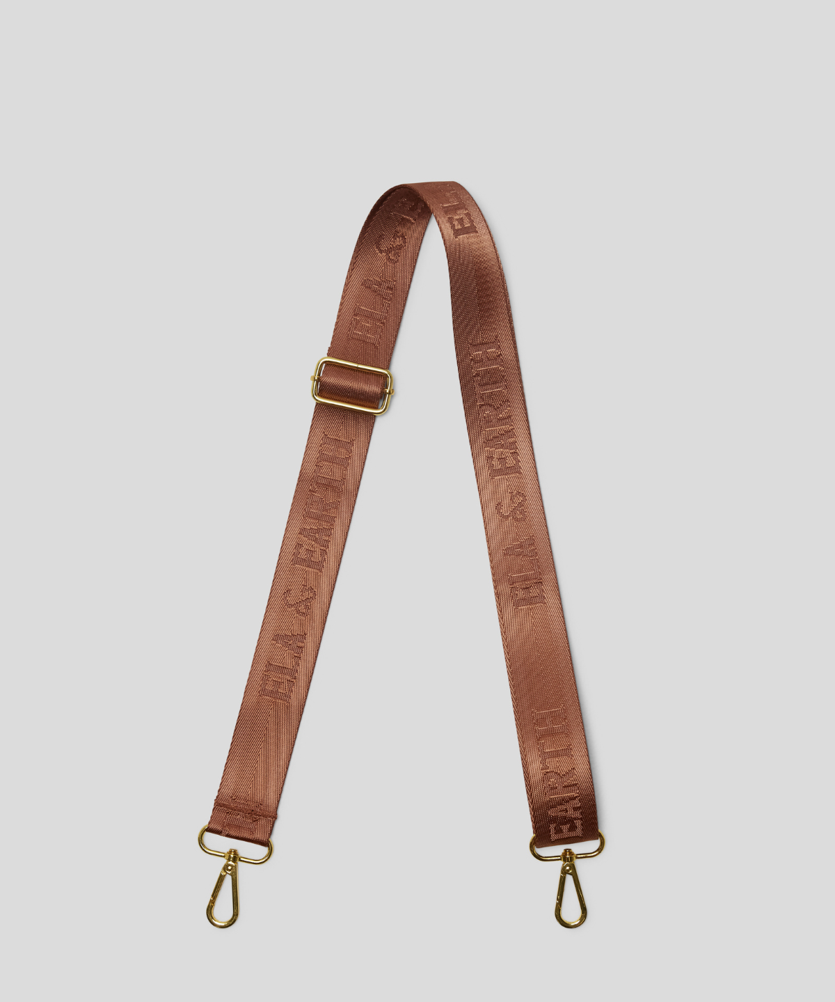 jacquard logo bag strap