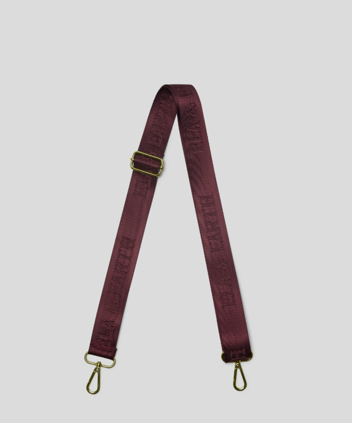 jacquard logo bag strap
