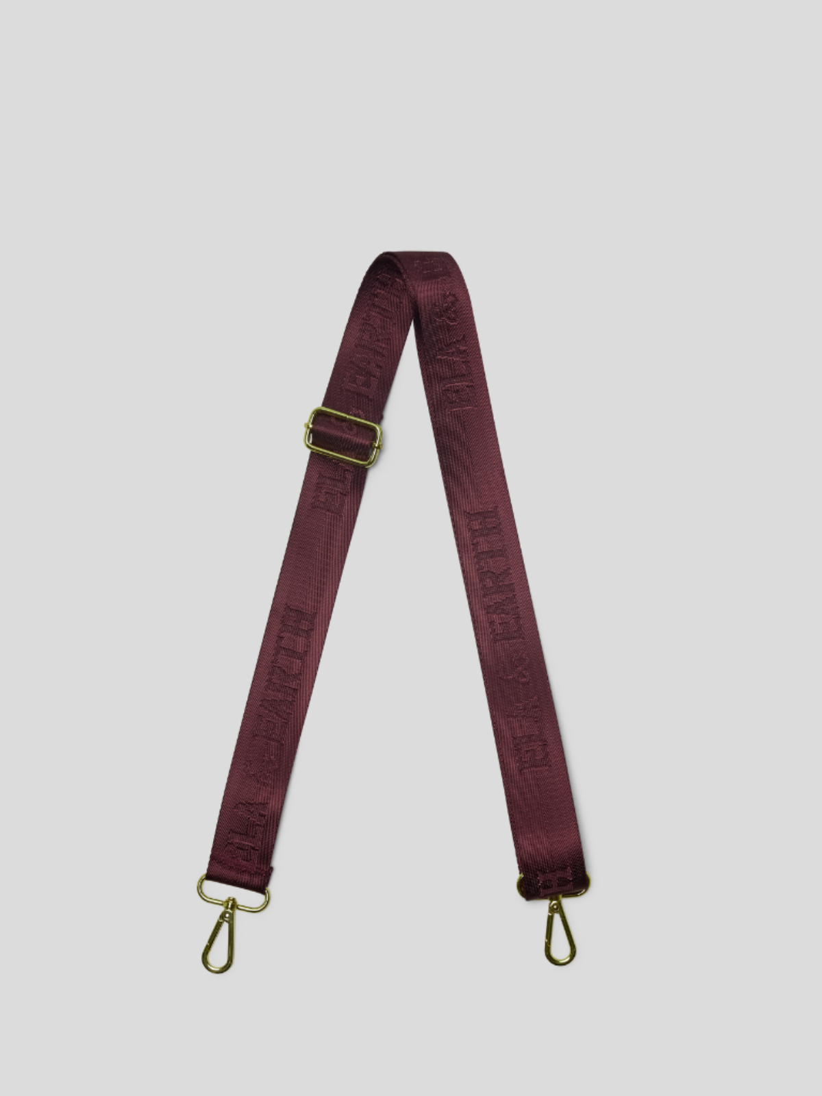 jacquard logo bag strap