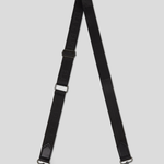 Nylon strap with leather - Black With Gunmetal 