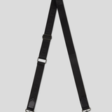 Nylon strap with leather - Black With Gunmetal 