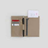 Oyster With Gold - Arden Single Passport Wallet