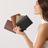 Oyster With Gold - Arden Single Passport Wallet