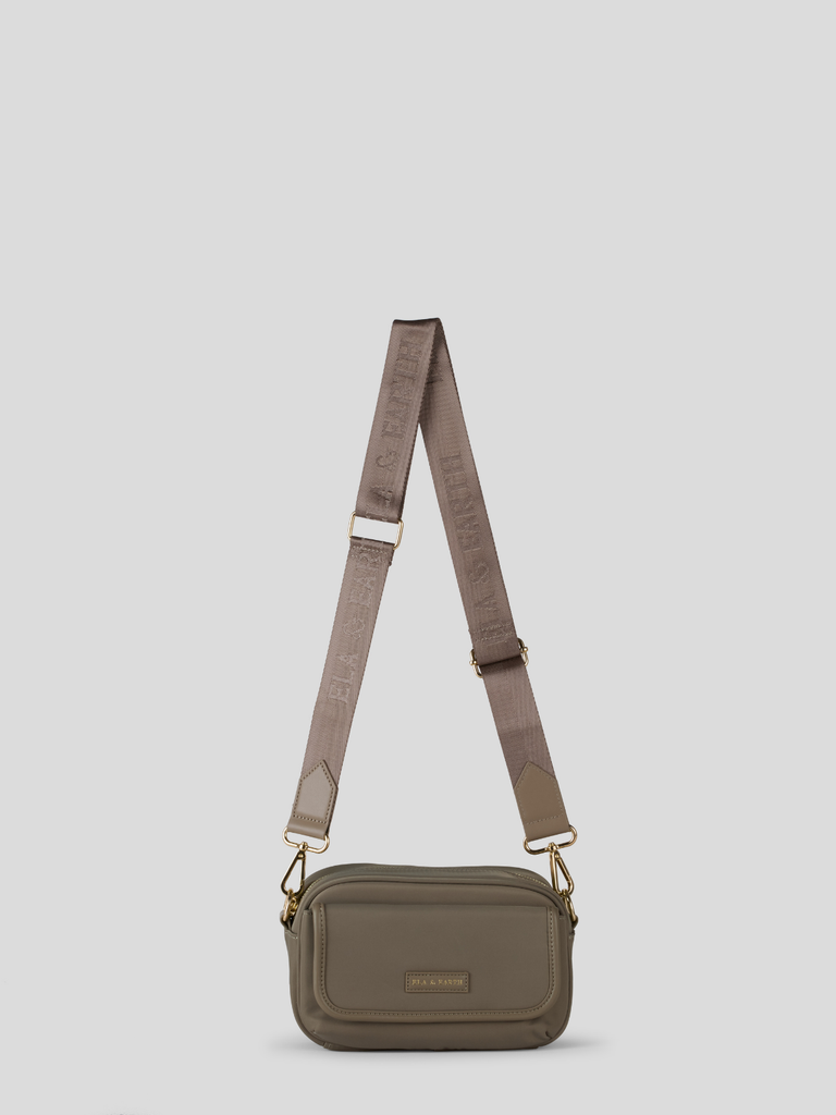 Crossbody Bag - Oyster With Gold