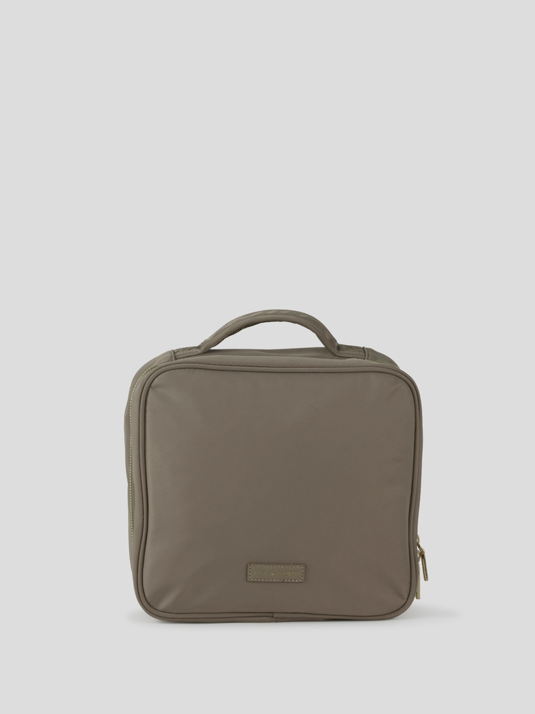 Fold Out Toiletries Bag - Beige