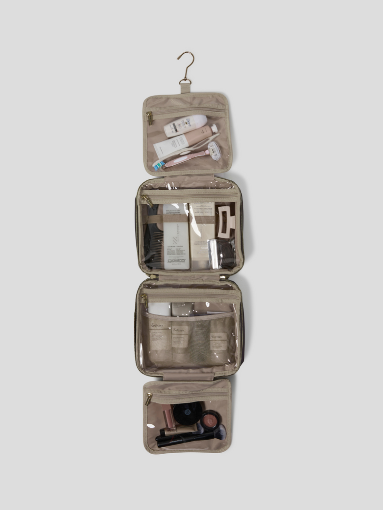 Hanging Toiletries Bag - Oyster 