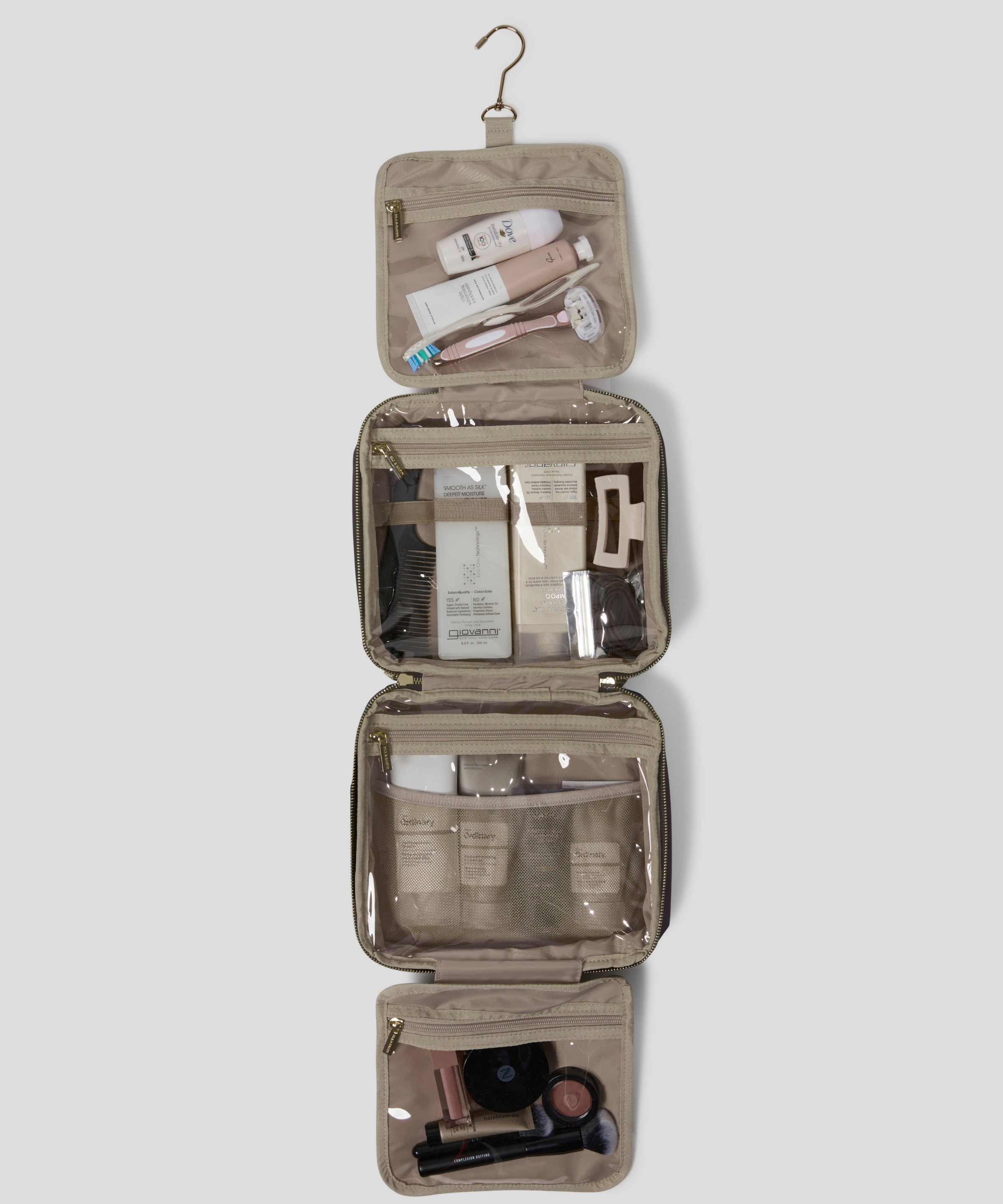 Open Fold out Toiletries Bag 