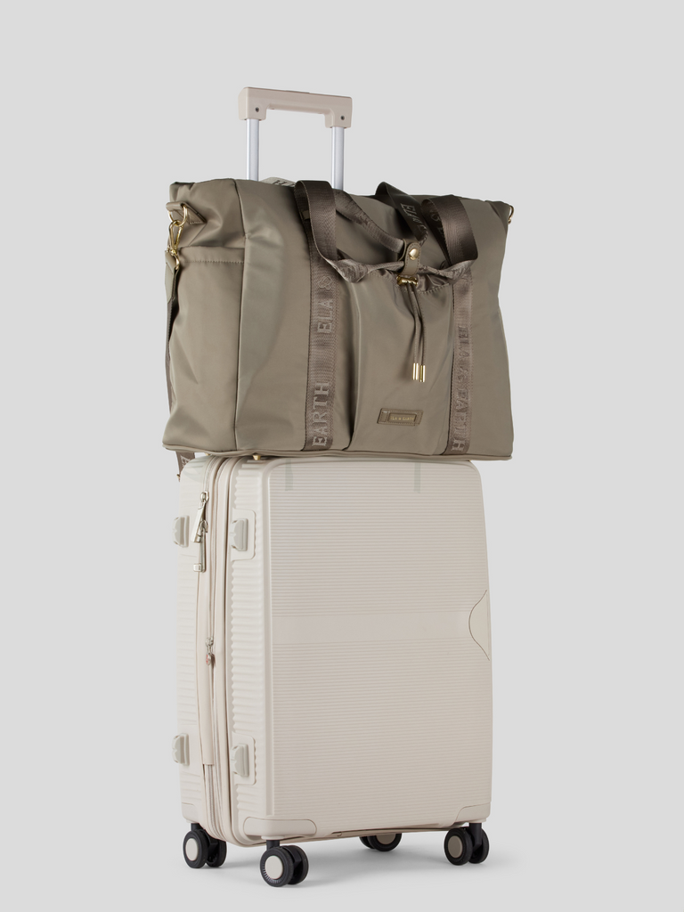 Shoulder Strap Bag - Oyster With Gold 