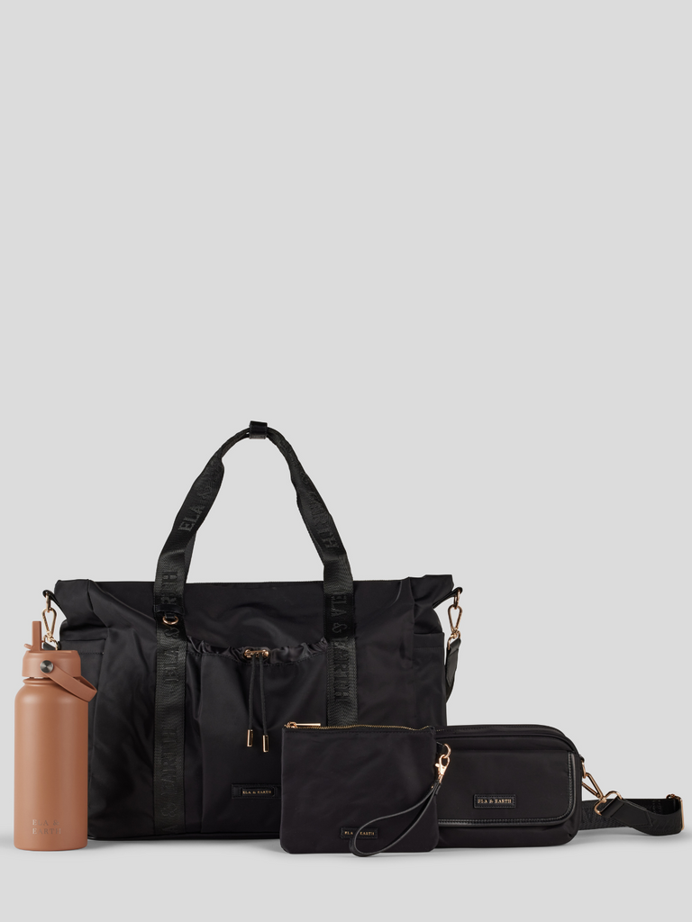 Ultimate Overnight Set - Black with Gold / Biscuit 