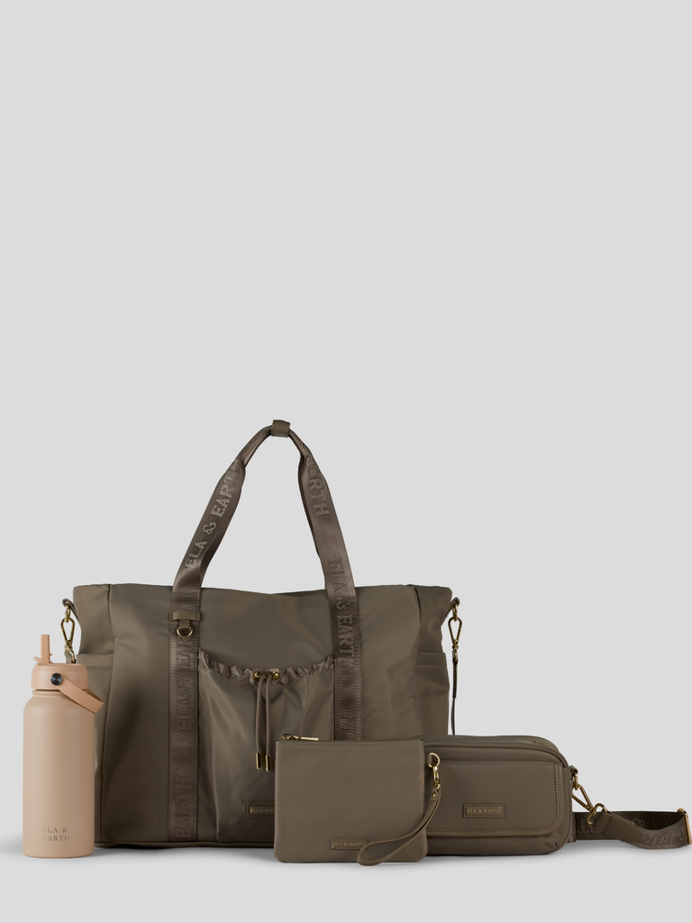 Ultimate Overnight Set - Oyster With Gold / Chai