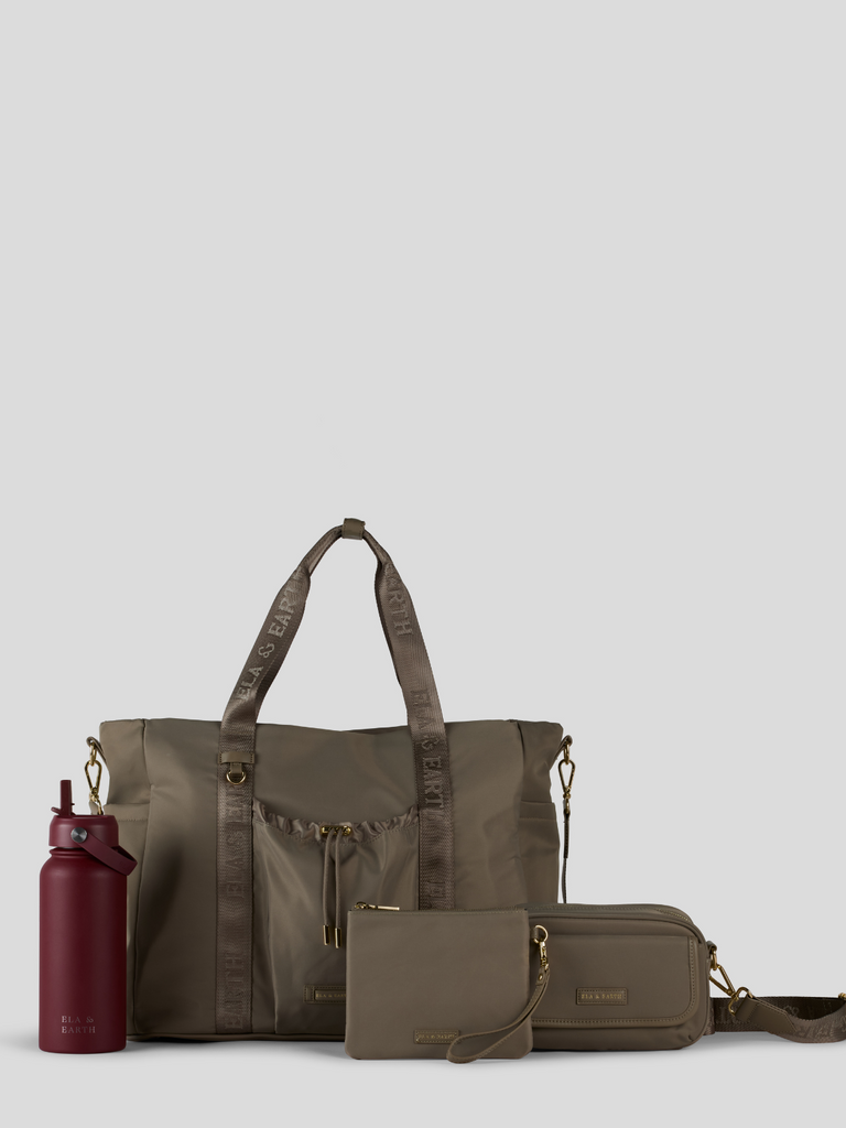 Ultimate Overnight Set - Oyster With Gold / Red