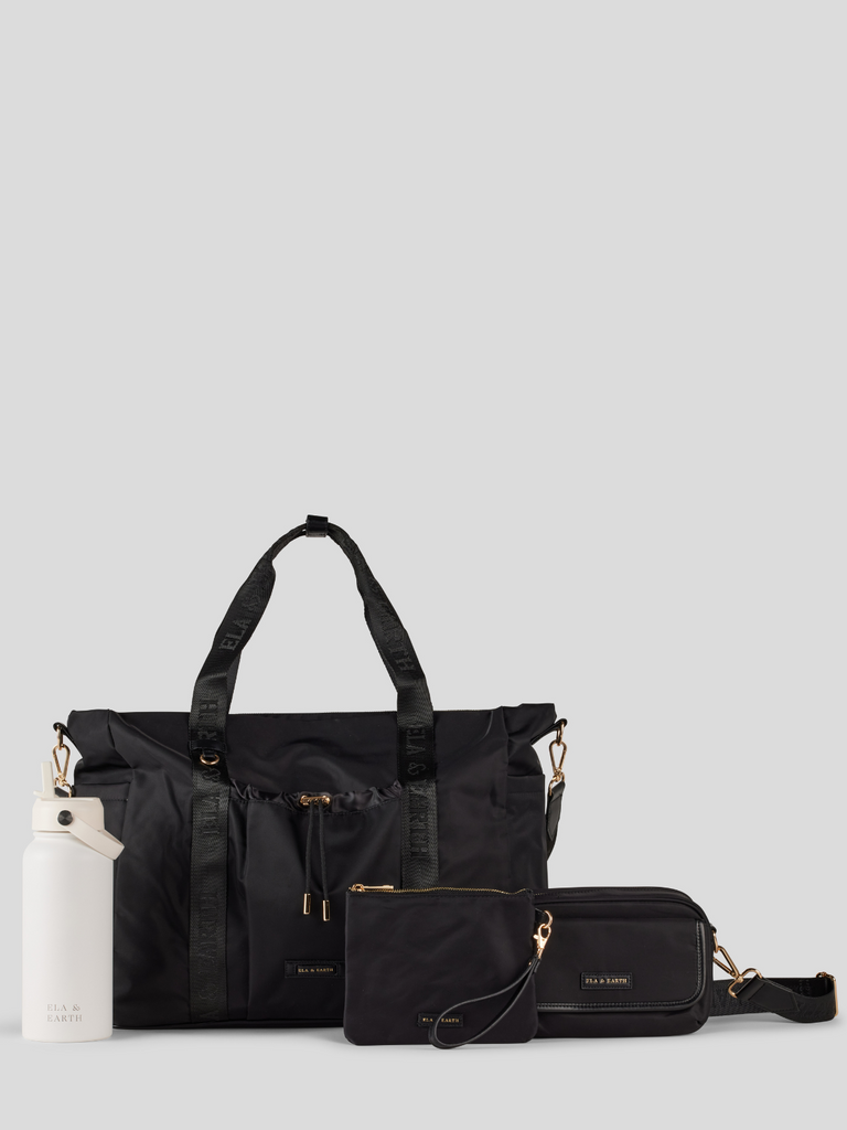 Ultimate Overnight Set - Black with Gold / White 