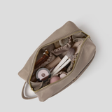 Open Cosmetic Pouch in Oyster 