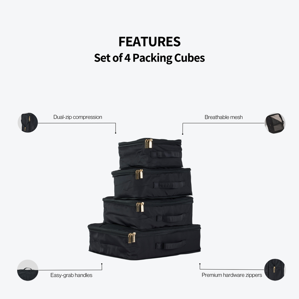 compression luxe packing cubes