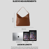 Caramel With Gold - Arden Insulated Slouch Bag [Large]