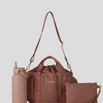 Rose Lunch Bucket Bag Set, including Water bottle, Lunch Bucket Bag and Medium Pouch 