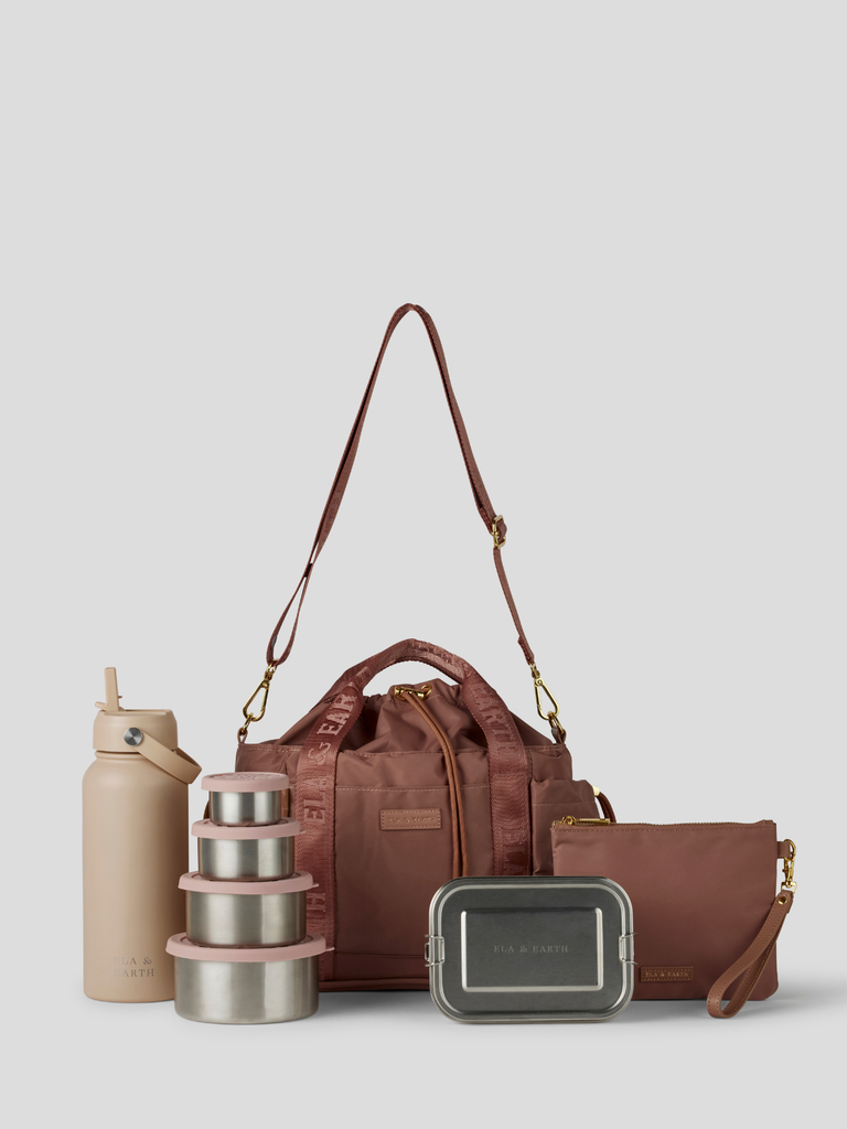 Insulated Lunch Bag Set - neutral