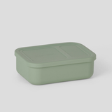Sage Green - 2 Compartment Silicone Bento Box [Removable]