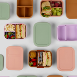 Sage Green - 2 Compartment Silicone Bento Box [Removable]