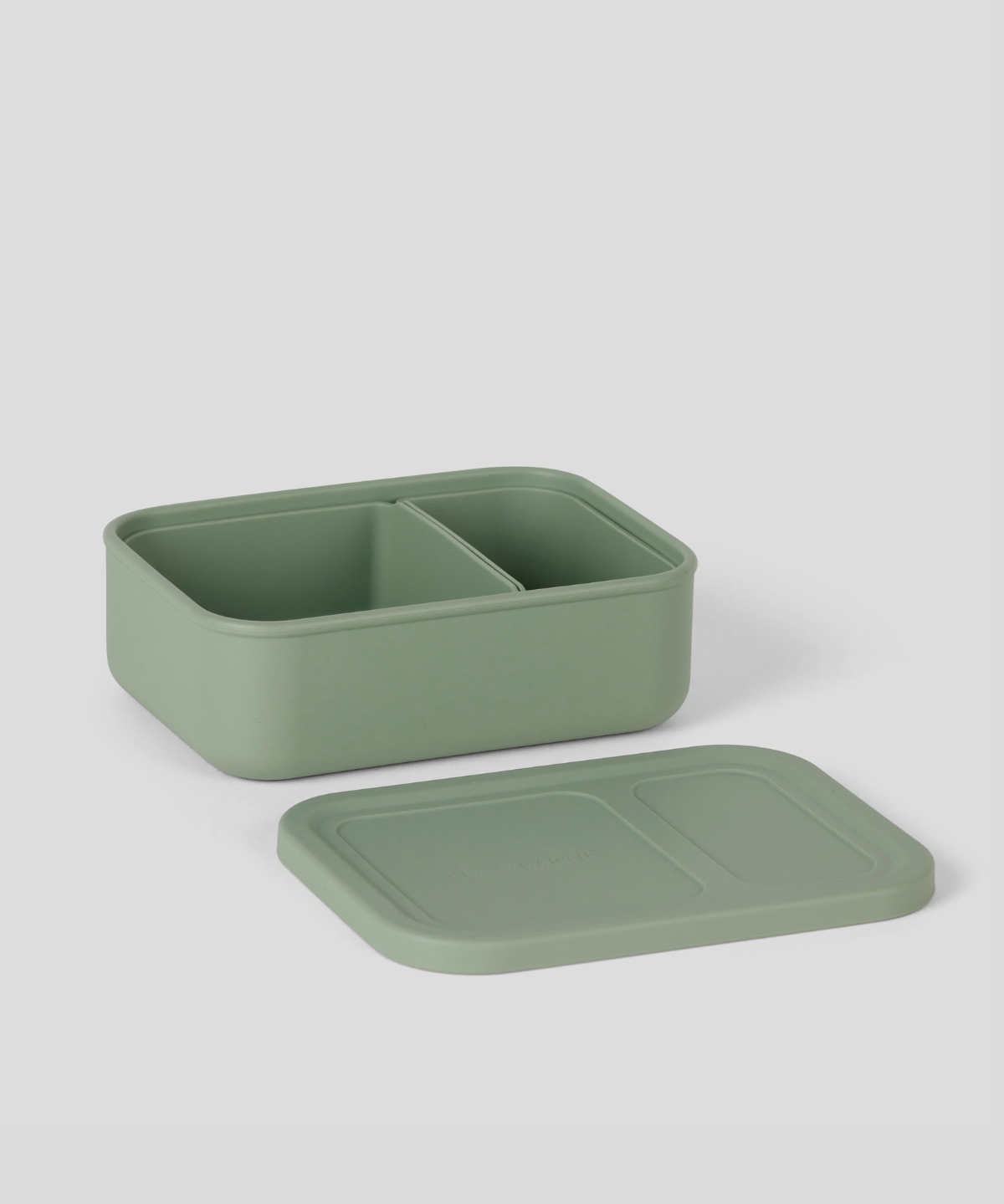 Sage Green - 2 Compartment Silicone Bento Box [Removable]