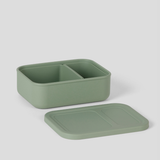 Sage Green - 2 Compartment Silicone Bento Box [Removable]