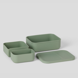 Microwave-safe silicone lunch box for easy reheating