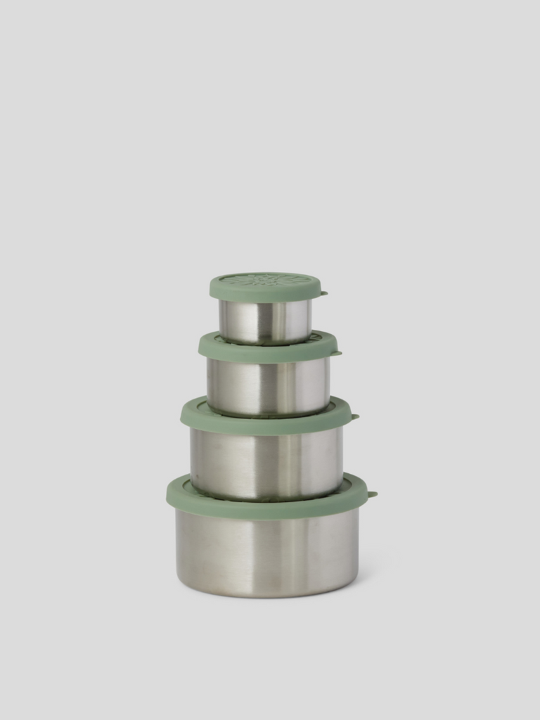 Stainless steel nesting containers