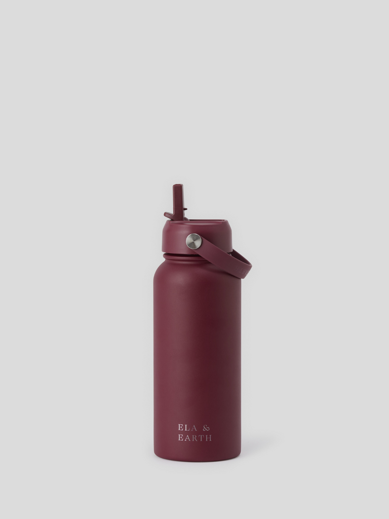 Insulated water bottle - burgundy
