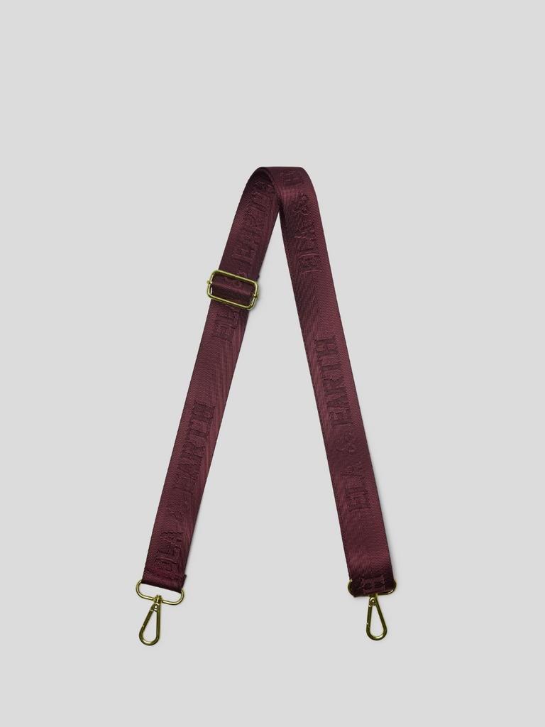 water bottle bag strap - burgundy