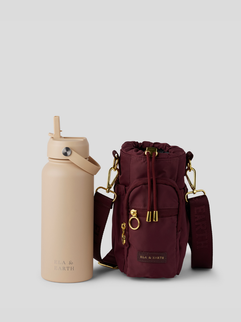Water bottle bag and 1 litre water bottle