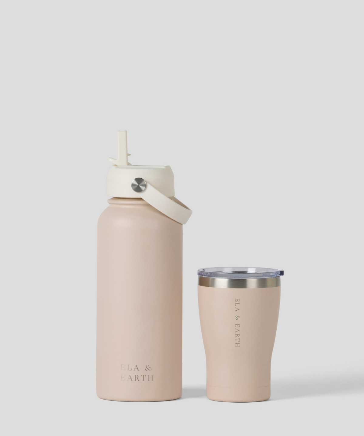1 Litre Water Bottle & 350ml Tumbler - Latte Blend