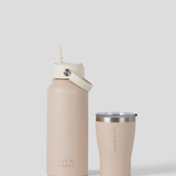 1 Litre Water Bottle & 350ml Tumbler - Latte Blend
